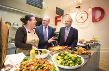 Minister Nash pictured at Emer's Kitchen
